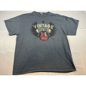 Men's Vintage Rock And Roll Shirt Size XL